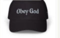 Classic Dad Cap — "Obey God" Embroidered Adjustable Baseball Hat