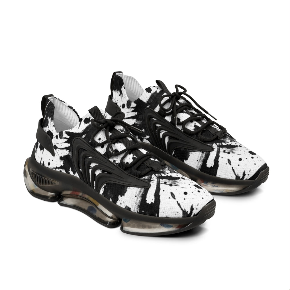 Men’s Paint-Splatter Mesh Sneakers — Lightweight Athletic Streetwear