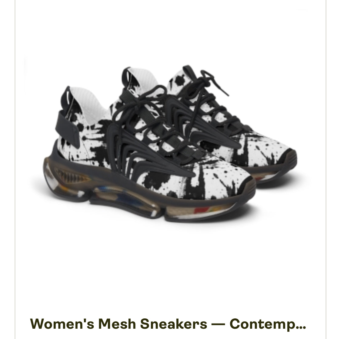 Women’s Splatter Mesh Street Sneakers