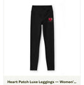 Heart patch Luxe leggings