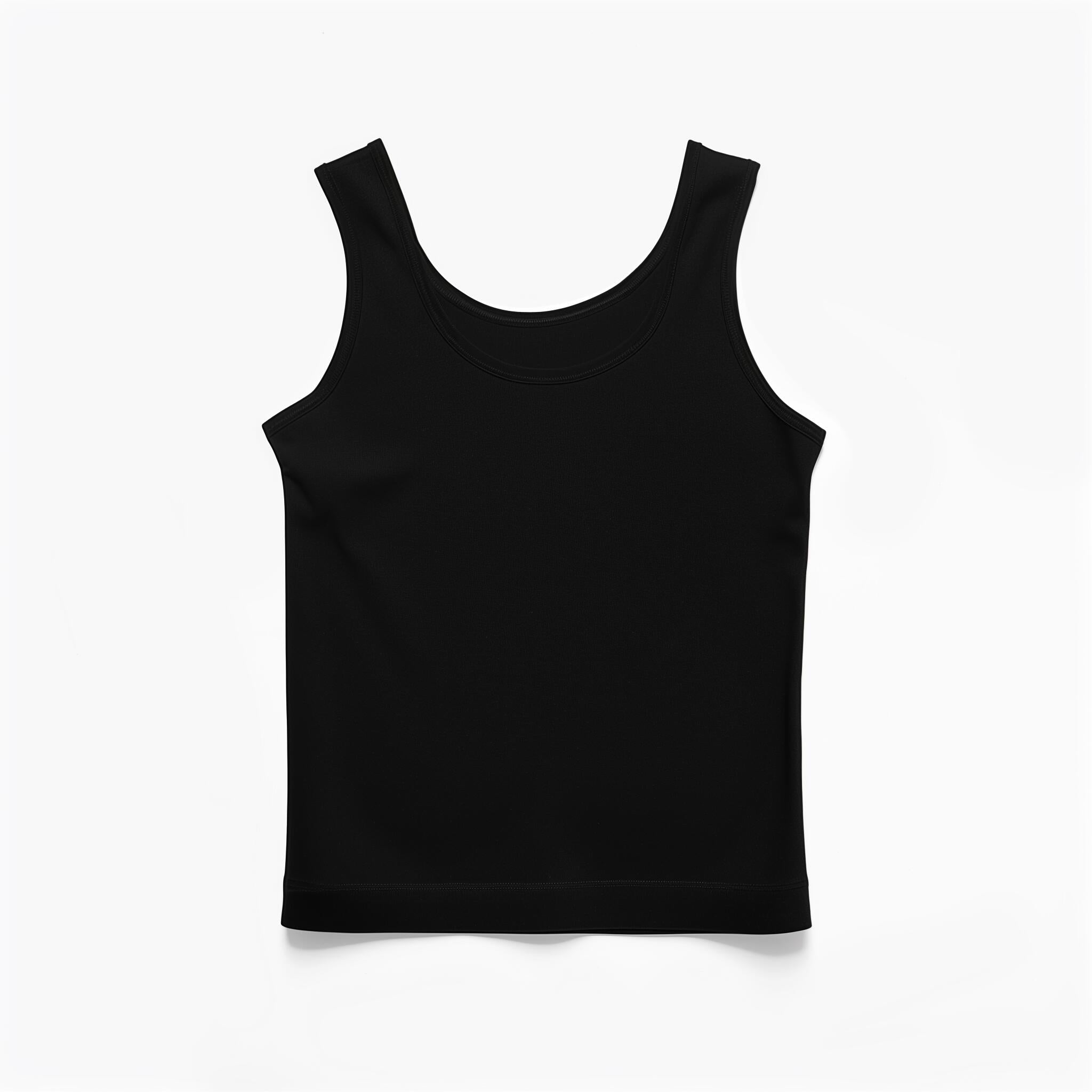 Black Sleeveless Tank Top